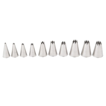 Ateco Star Pastry Tube Set, 10 Pc. - 830