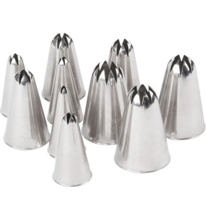 Ateco  Closed Star Tube Set, 10 Piece - 850