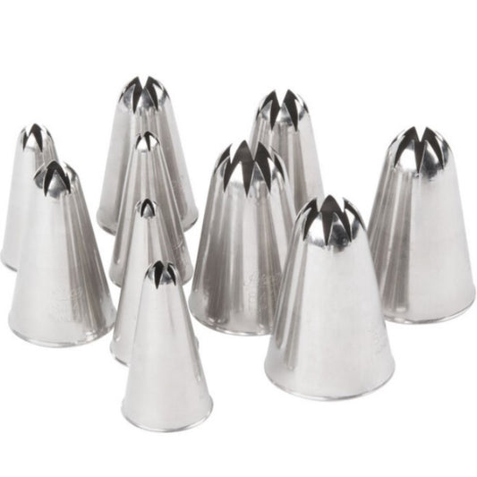 Ateco  Closed Star Tube Set, 10 Piece - 850