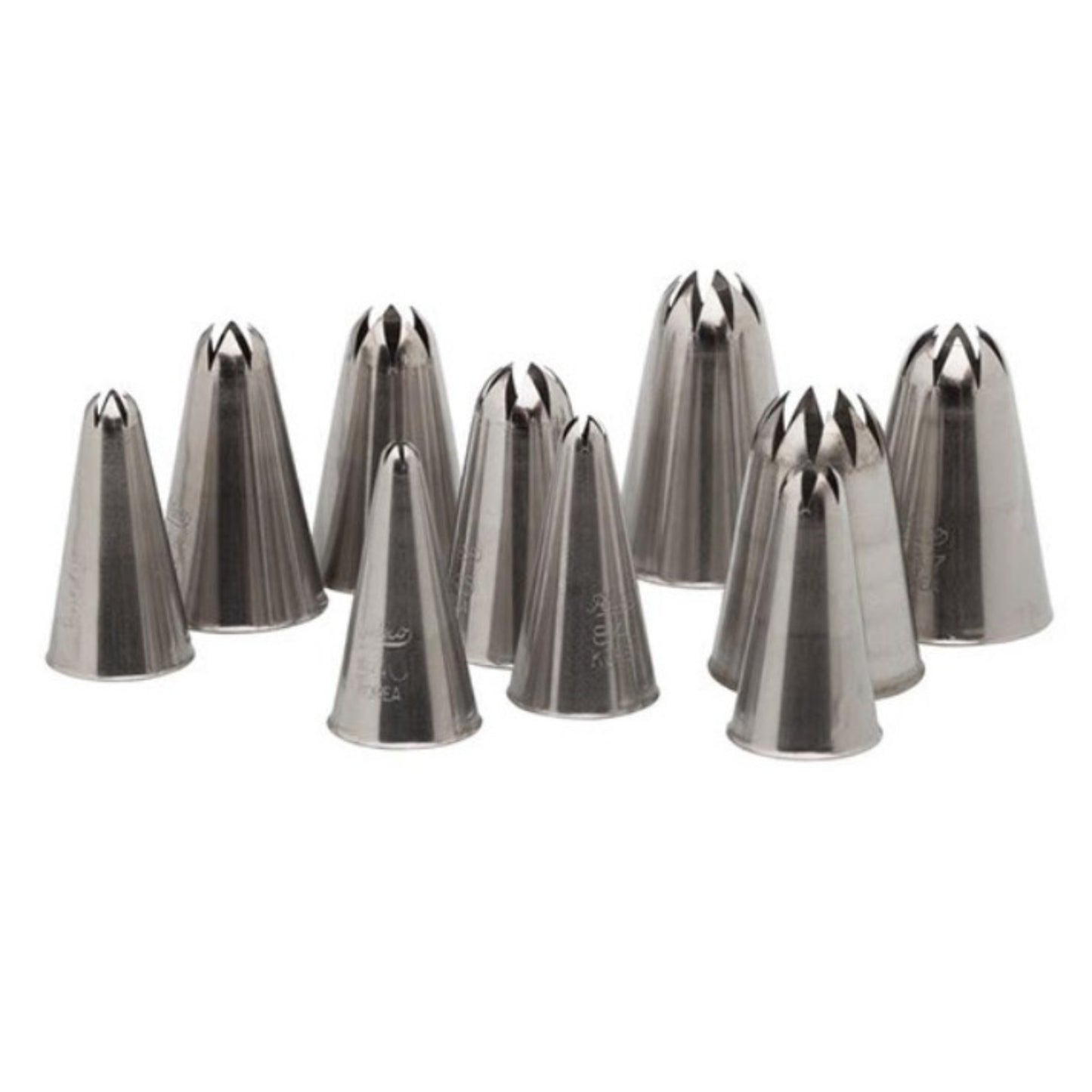 Juego de tubos de estrella cerrados Ateco, 10 piezas - 850