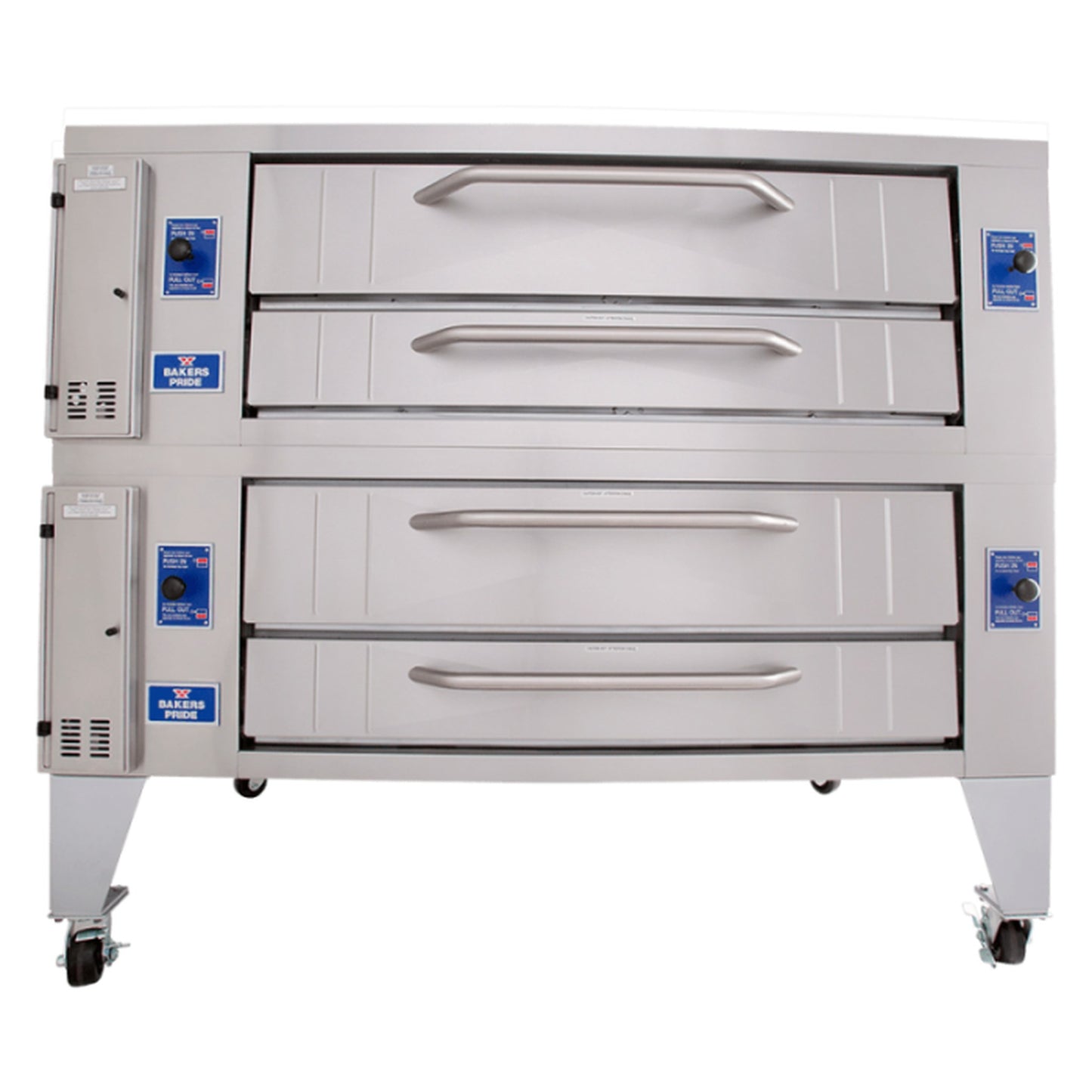 Bakers Pride Double-Stack Gas Pizza Deck Oven NSF 60" - 2 Deck - Y-602