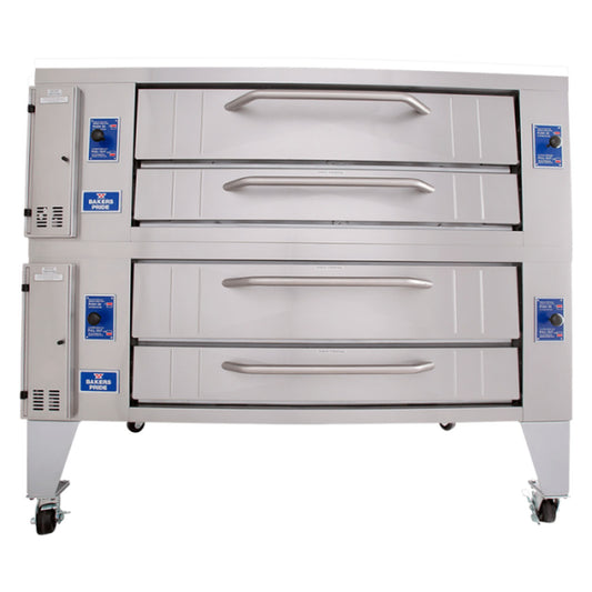 Bakers Pride Double-Stack Gas Pizza Deck Oven NSF 60" - 2 Deck - Y-602