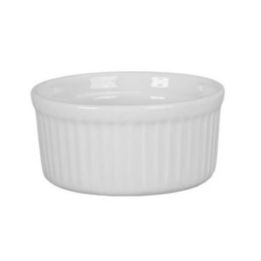 BIA Cordon Bleu Ramekin, 4 1/2oz Fluted - White - CS1D - 900012