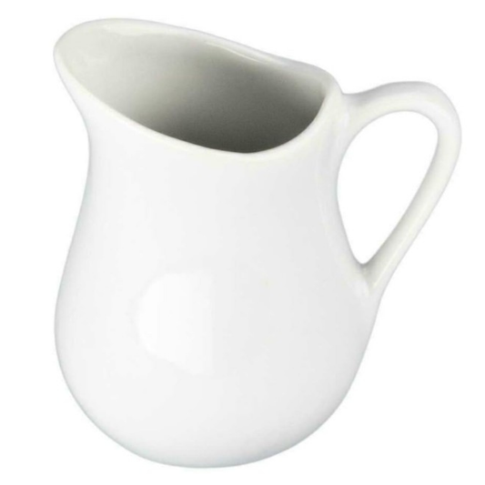 BIA Cordon Bleu White Creamer Pitcher, 4 oz Ceramic - 900149