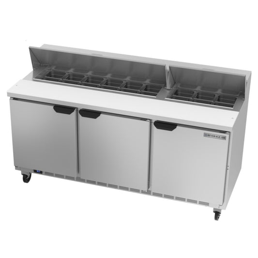 Beverage-Air Sandwich Prep Table 72" 18 Pan - SPE72HC-18 - OUTLET