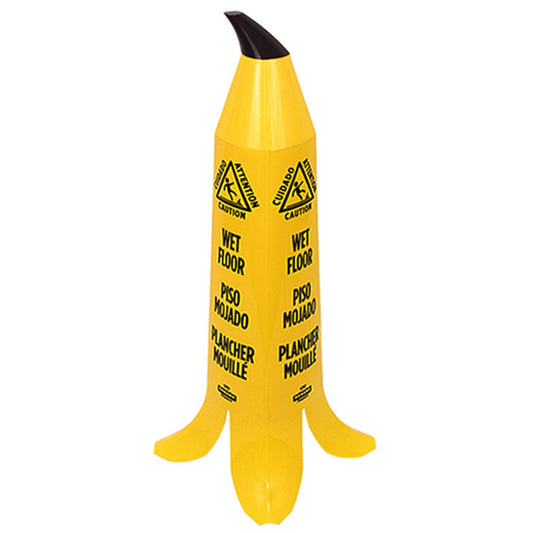 Banana Products Wet Floor Safety Cone Trilingual OSHA 3 ft - 1101