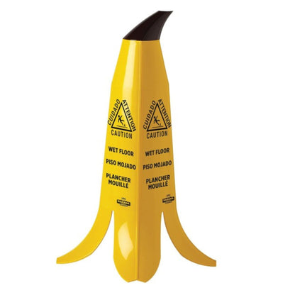 Banana Products Trilingual Safety Cone Yellow 24" - B1001 Banana Products