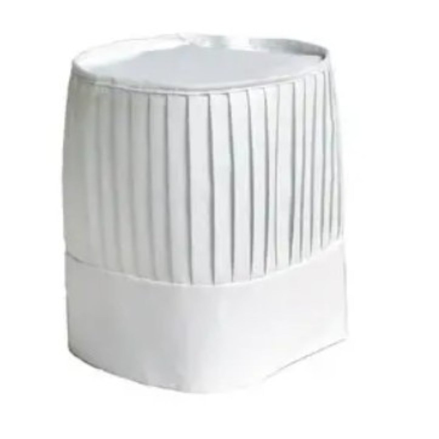 Chef Revival 厨师帽，褶皱 - 白色