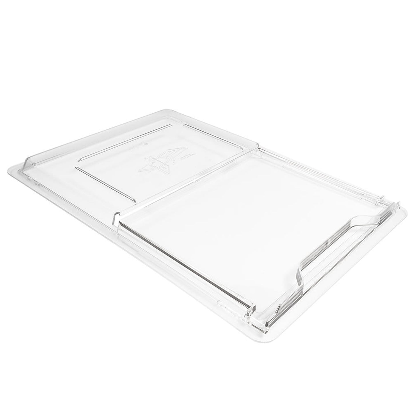 Cambro Camwear Sliding Lid Polycarbonate NSF Clear 18" x 26" - 1826SCCW135