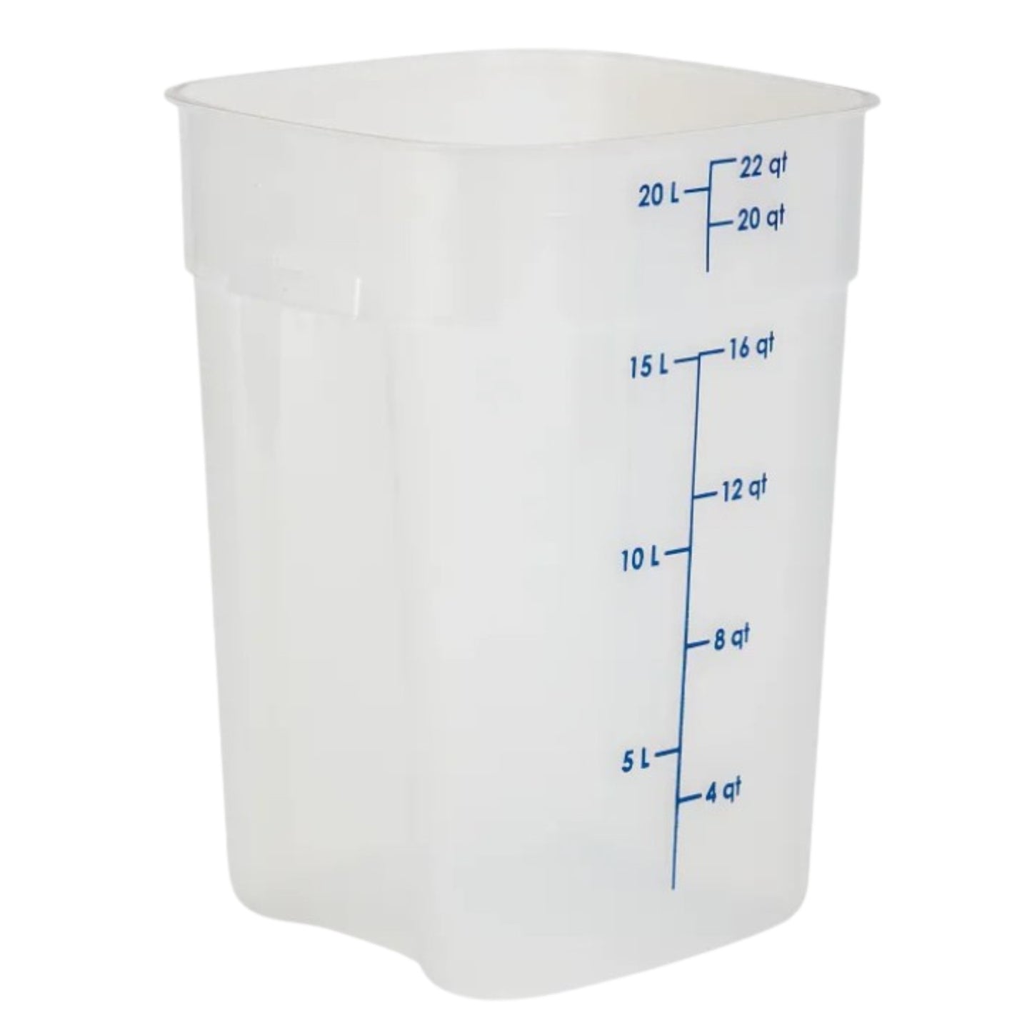 Cambro CamSquare FreshPro Polypropylene Food Container NSF 22 qt - 22SFSPROPP190
