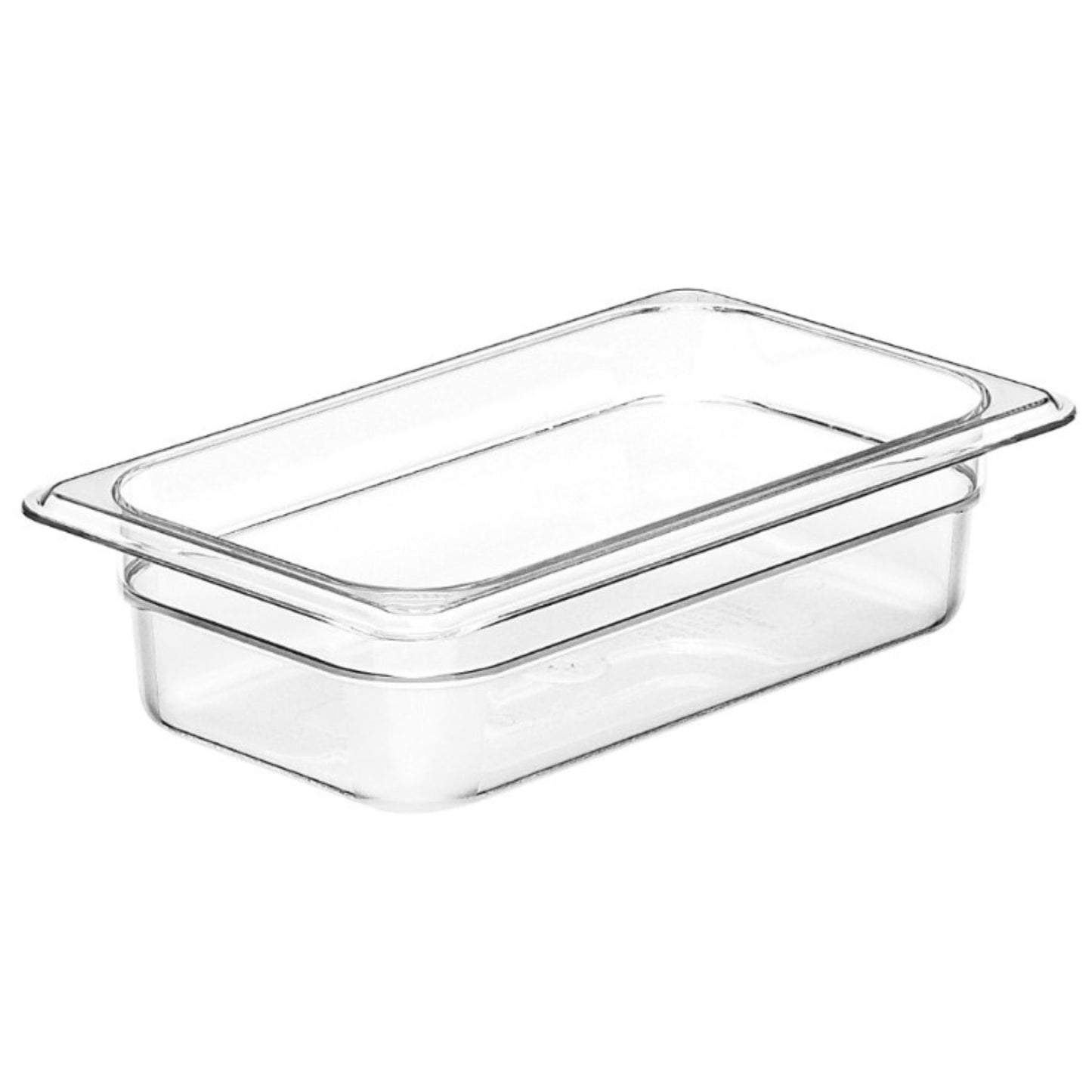 Cambro Cold Food Pan, Plastic 1/4 Size 2 1/2" Deep Clear - 42CW135