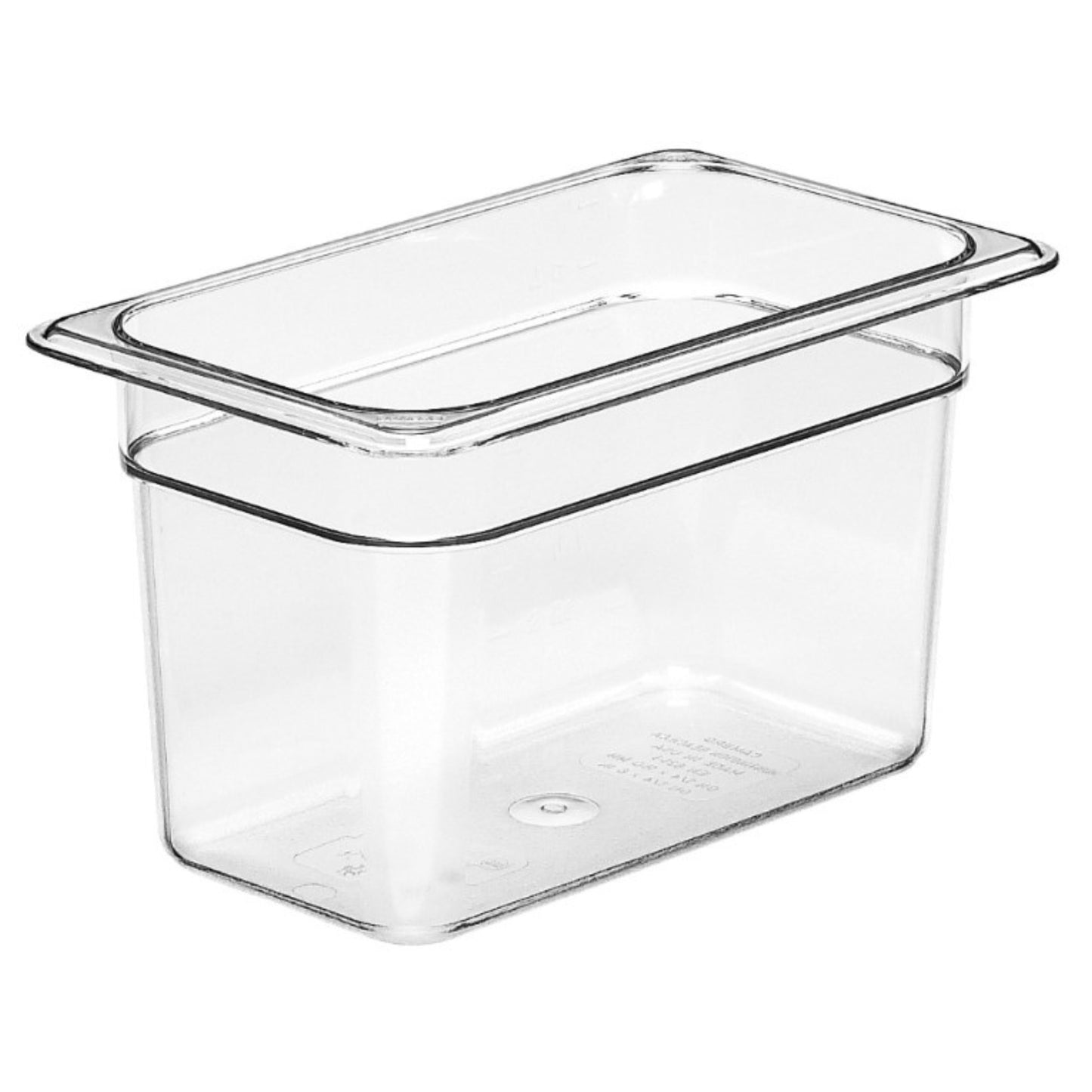 Cambro Cold Food Pan, Plastic - 1/4 Size 6" Deep - Clear - 46CW-135