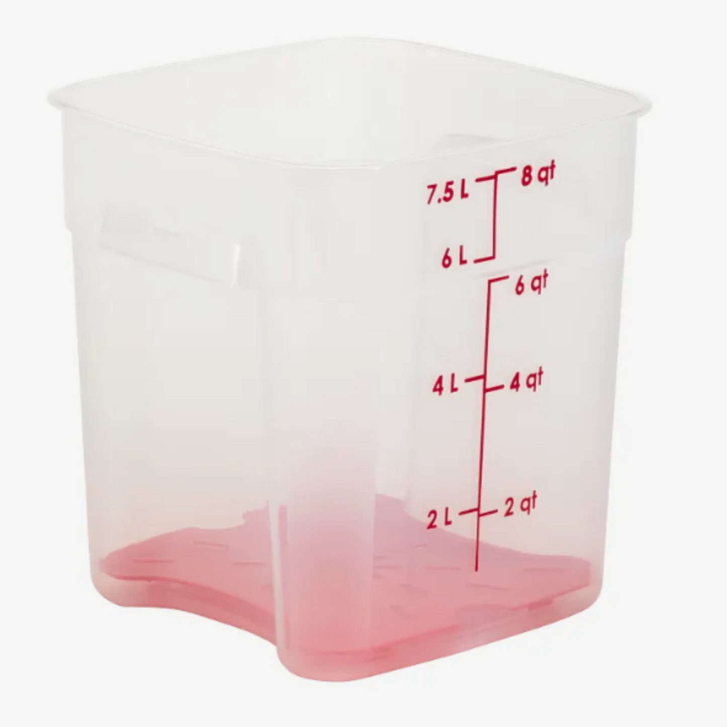 Estante de drenaje Cambro para contenedores FreshPro de 6 y 8 cuartos, rojo, NSF - 6SFSFPDPP266