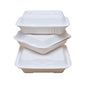 CCK 8” 1-Comp Bagasse Hinged Clamshell PFAS Free - CS120