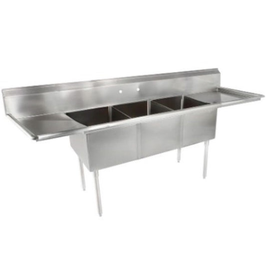 CCK Commercial 3 Compartment Sink Stainless - CC3-18