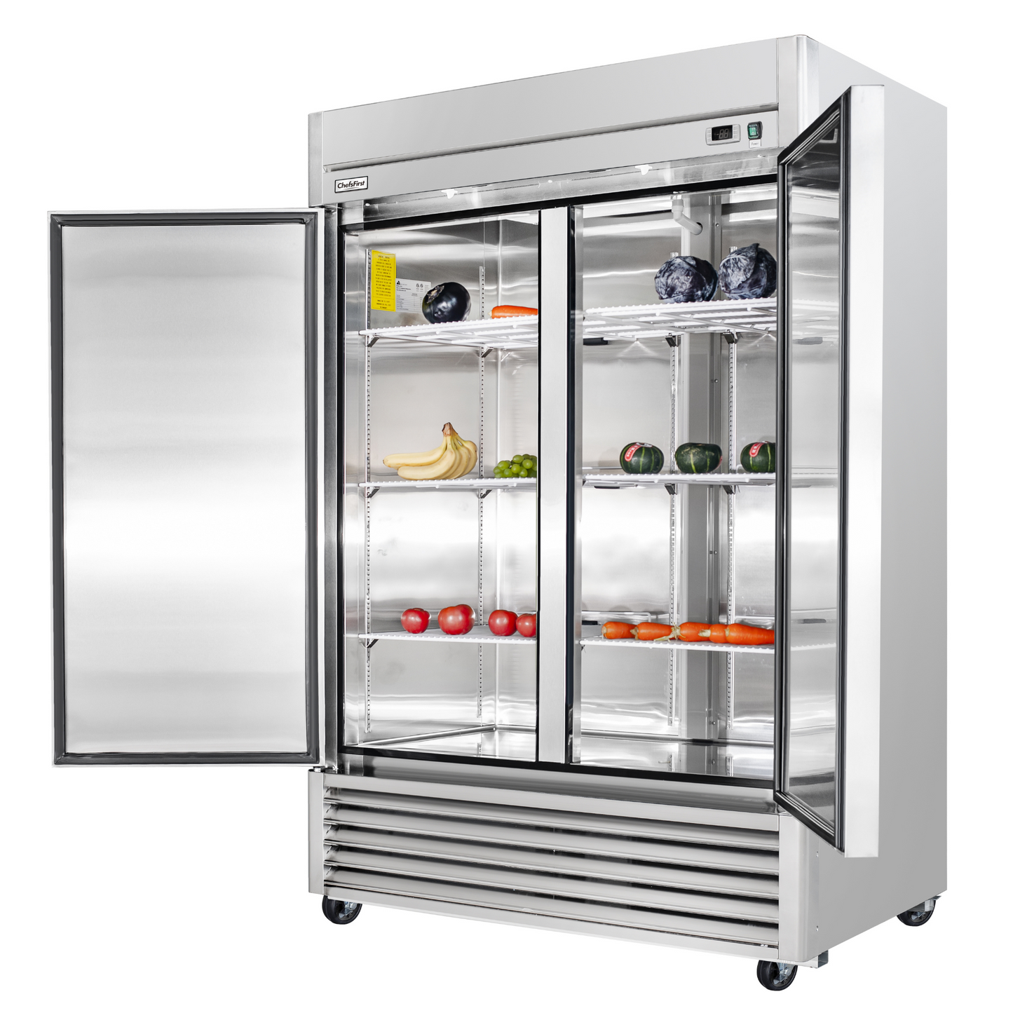 ChefsFirst 2-Door Reach-In Refrigerator 47.3 Cu Ft - R2
