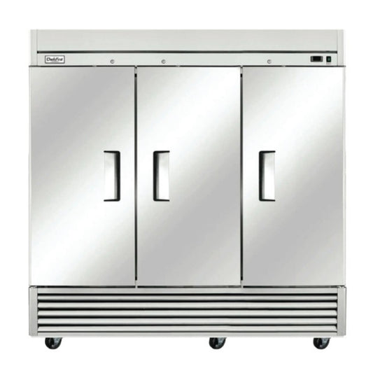 ChefsFirst 3 Door Reach-In Refrigerator - R3