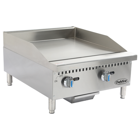ChefsFirst 24" Gas Countertop Griddle - SE-HCG24NG