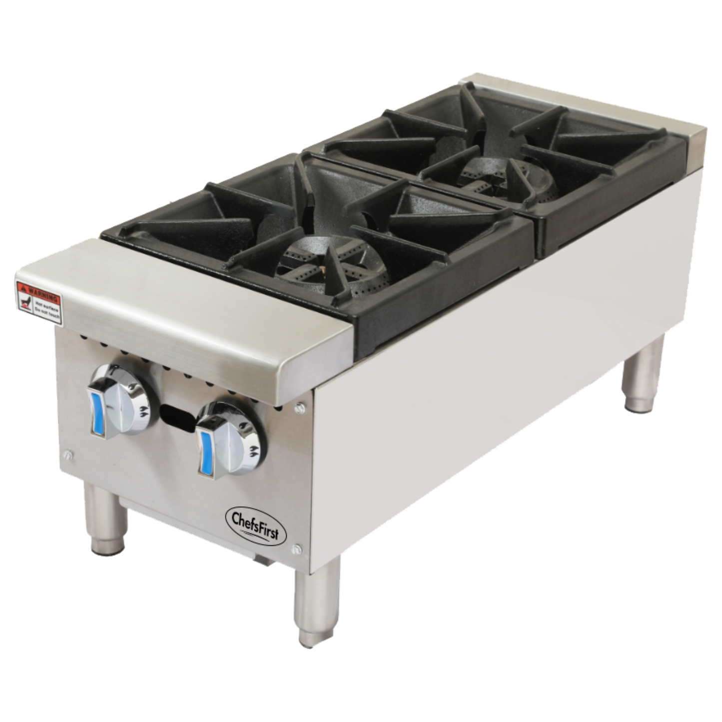 ChefsFirst 2 Burner Hot Plate Natural Gas - SE-HCHP2NG
