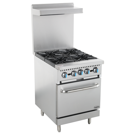 ChefsFirst 24" Gas Range Natural Gas - SE-RRA24NG