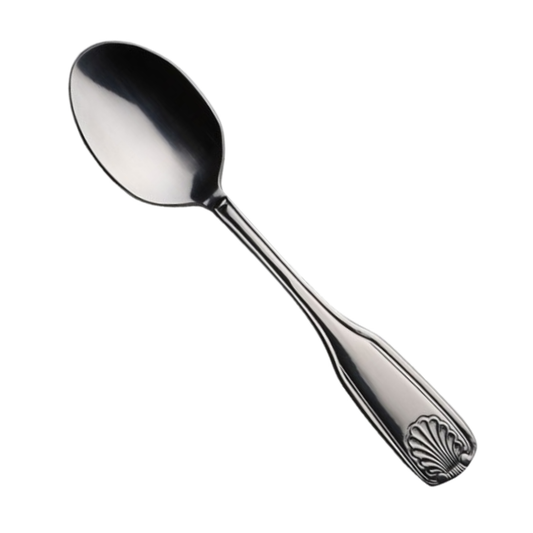 Shell Pattern Teaspoon - 6-1/4", Extra Heavy 18/0 Stainless Steel - OCN1 - DZ