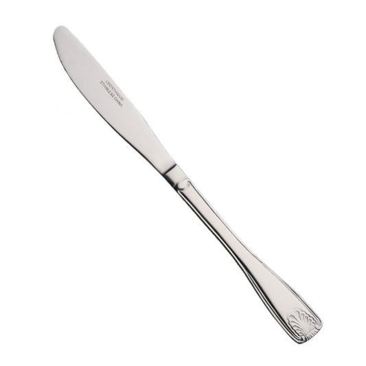 Shell Pattern Dinner Knife, 8-7/8", Serrated 18/0 Stainless Steel - OCN3 - DZ