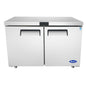 Atosa Freezer, Undercounter 48" Solid Door 2 Section 12 cu ft - MGF8406GR