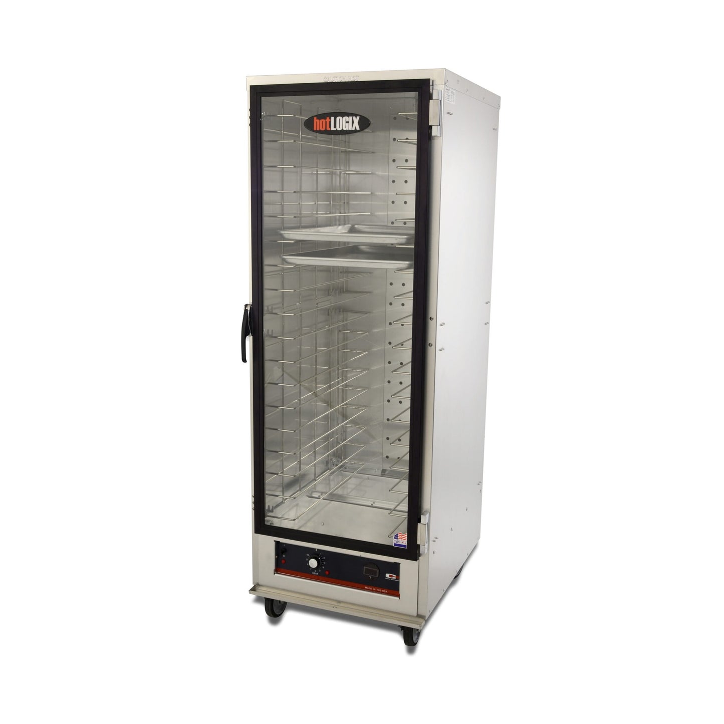 Carter-Hoffmann hotLOGIX Non-Insulated Aluminum Heated Holding Cabinet - HL1-18