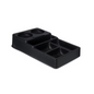 Carlisle Coffee Service Condiment Caddy, 6-Compartment Black - 1082803