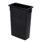 Carlisle Trimline Waste Container, 23Gal, Black - 34202303