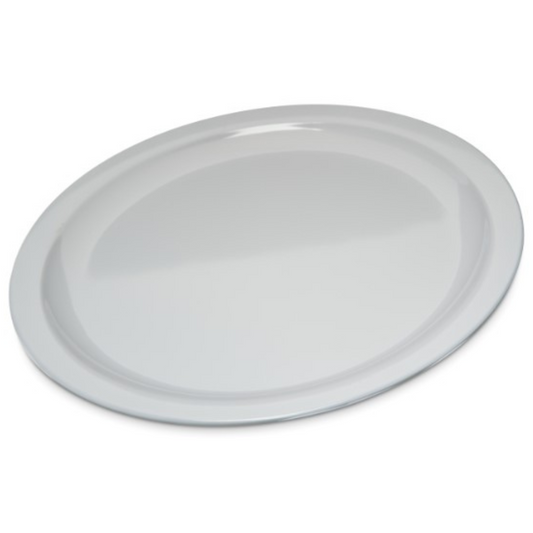 Plato llano Carlisle de melamina de 25 cm, color blanco (cada uno)