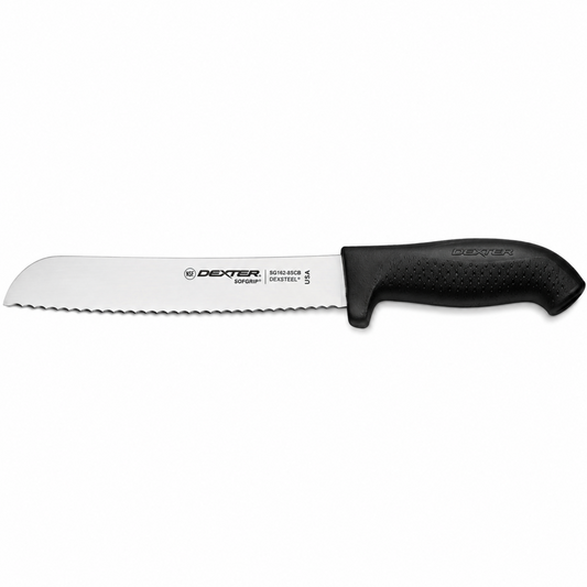Dexter-Russell SoftGrip Bread Knife 8" Black - SG162-8SCB