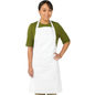 Chef Revival Economy Bib Apron White 34 x 34 - 600BAW Chef Revival
