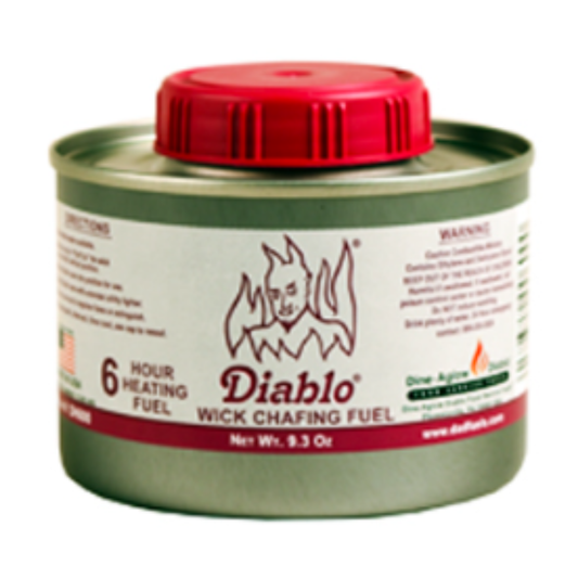 Dine-Aglow Diablo Chafing Fuel, Stem Wick, 6 Hrs. - CS2D