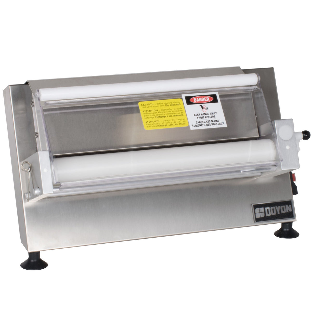 Doyon Countertop Single-Pass Dough Sheeter Stainless Steel 17" Max - 1 DL18SP