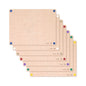 Epicurean HACCP Cutting Board Wood Fiber Food Safety Prep 19.5" x 15" x 3/8", 7-Piece Set - 622C-191501