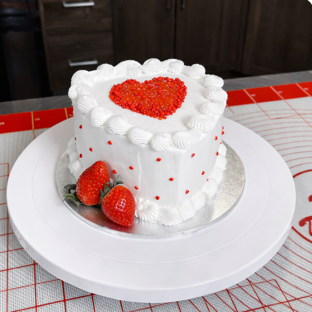 Fat Daddio's Heart Cake Pan, Aluminum 8" x 3", Removeable Bottom - PHT-L83