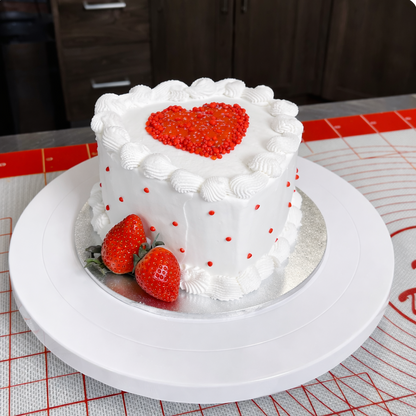 Fat Daddio's Heart Cake Pan, Aluminum 8" x 3", Removeable Bottom - PHT-L83