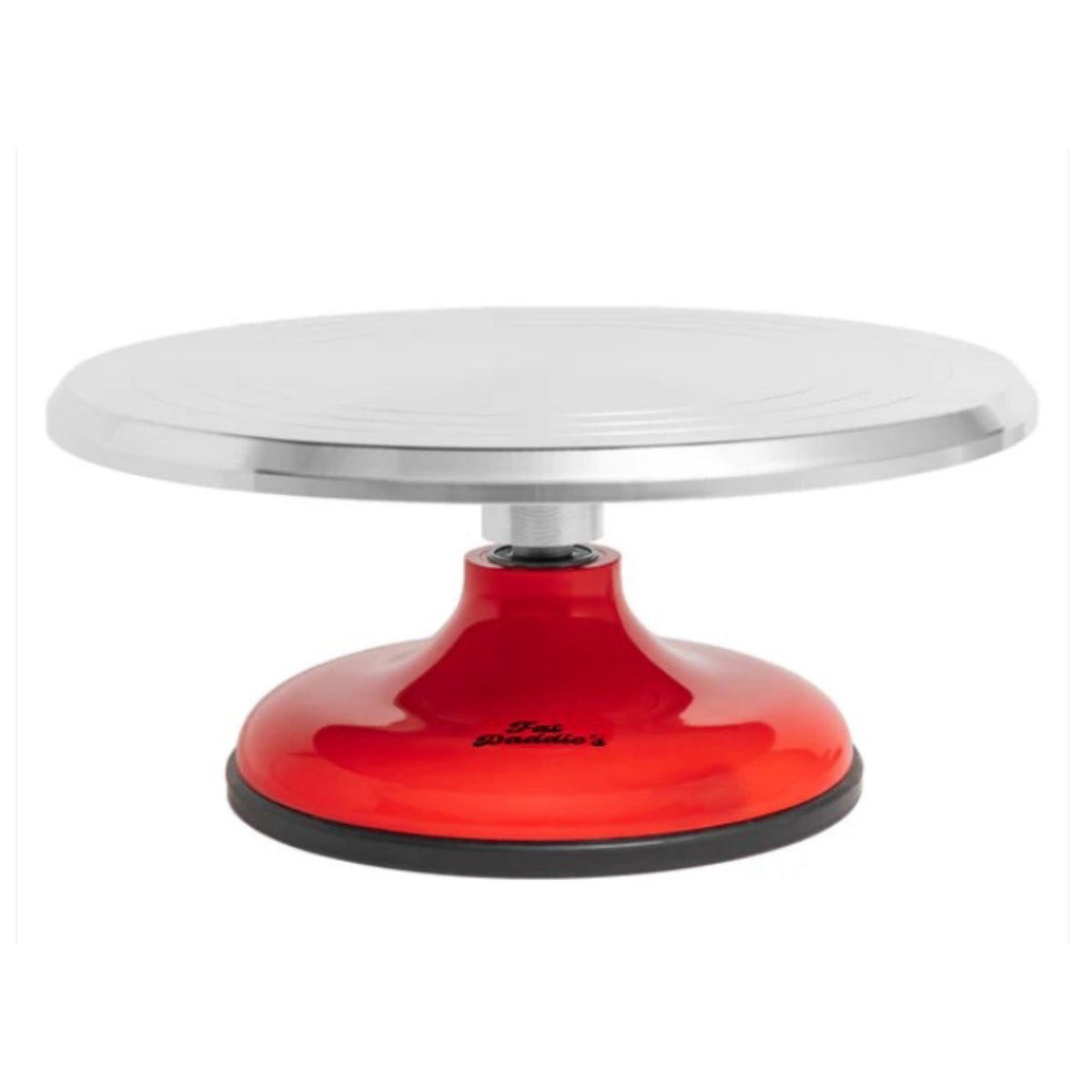 Fat Daddio's Cake Turntable, Red ABS Plastic, Non-slip Base