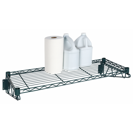 Estante de pared Focus, kit completo de 35,5 x 91,4 cm con revestimiento epoxi - FWS1436G