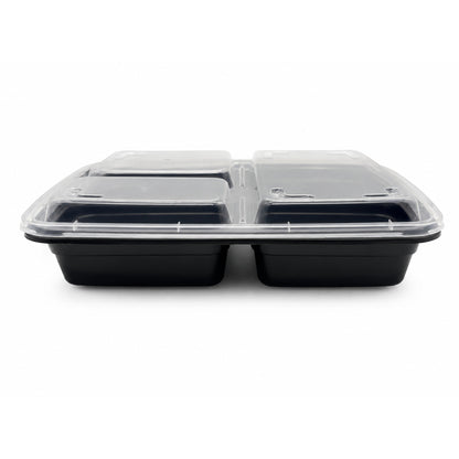 Food Packer 3-Compartment Two-Piece Container with Lid 36 oz - 2PC-3 - CS150 - OUTLET