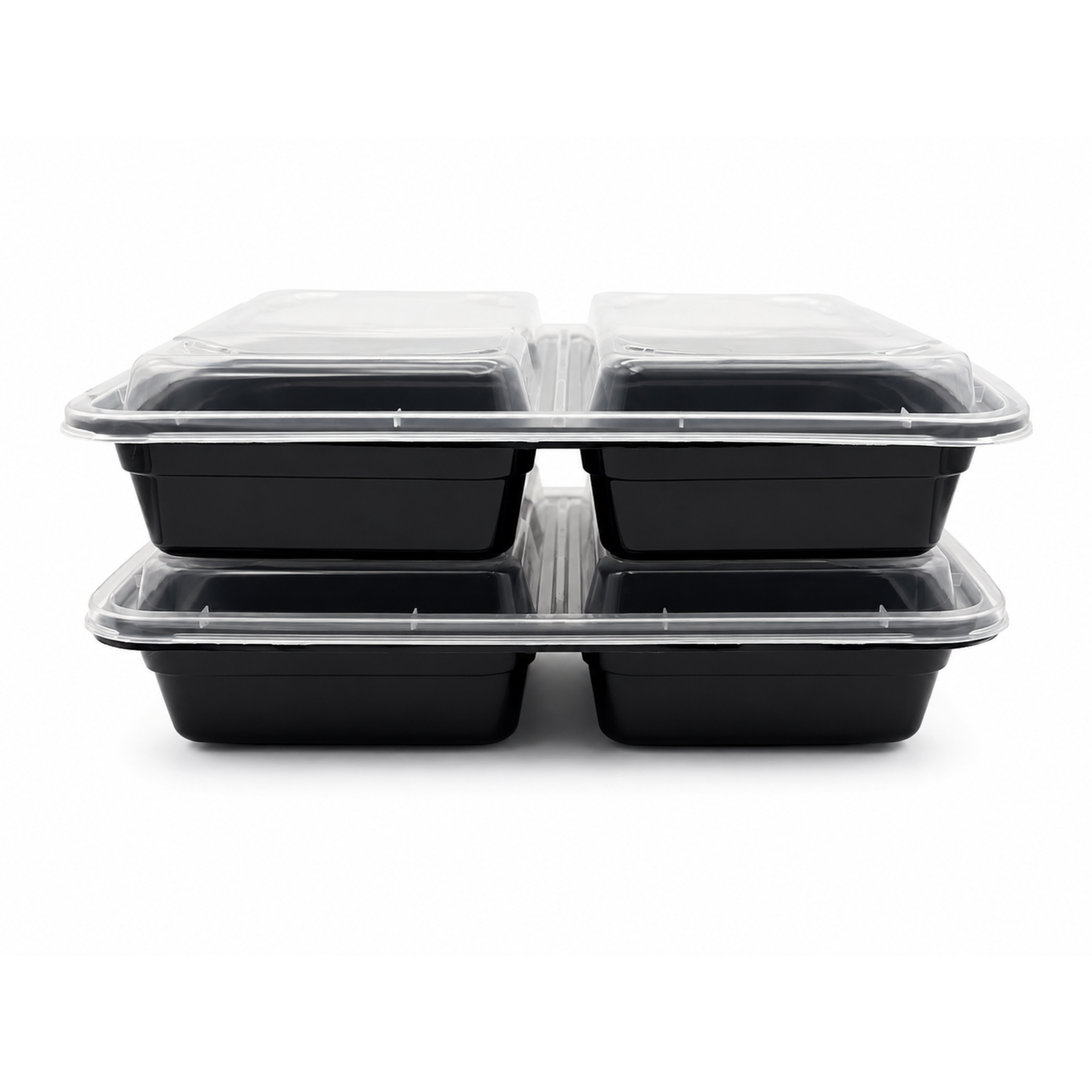 Food Packer 3-Compartment Two-Piece Container with Lid 36 oz - 2PC-3 - CS150 - OUTLET