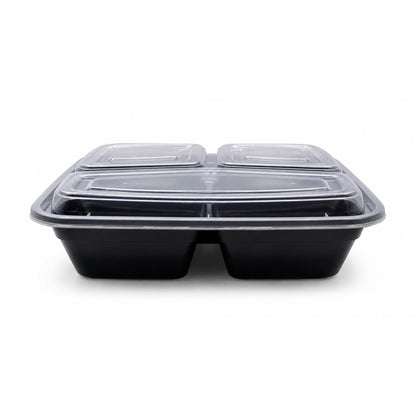 Food Packer 3 Compartment Rectangular Food Container 36 oz - CS150 - FP-RT-3 - OUTLET