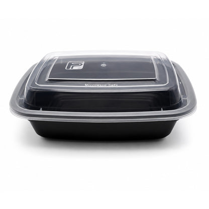 Food Packer Two-Piece Rectangular Plastic Container 12oz - FP-RT12 - CS150 - OUTLET