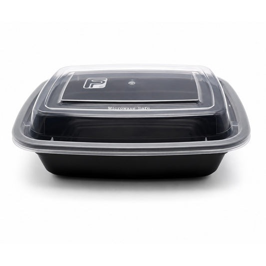 Food Packer Two-Piece Rectangular Plastic Container 12oz - FP-RT12 - CS150 - OUTLET