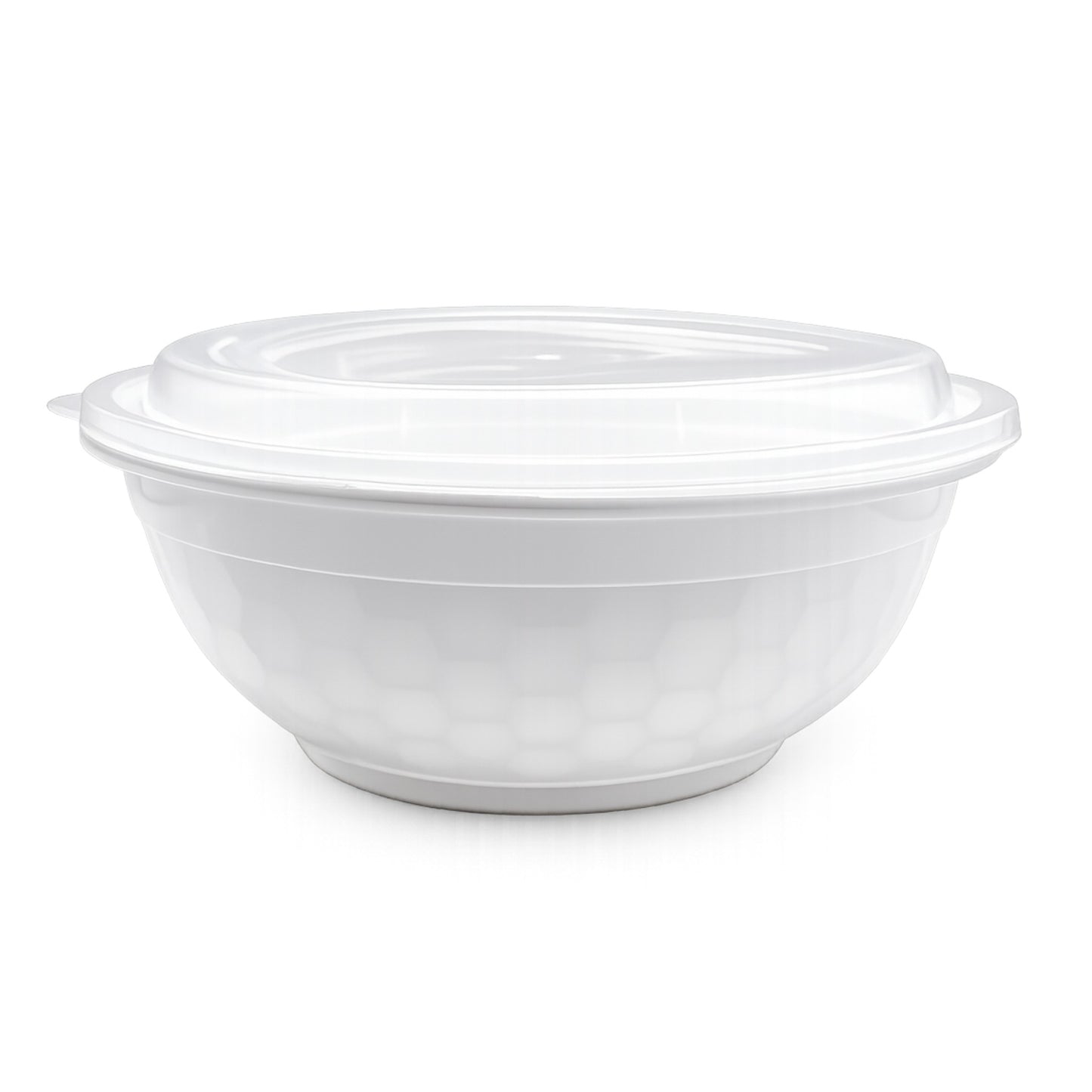 Food Packer PP Diamond Bowl with Lid 36 oz - CS150 - FP360 - OUTLET