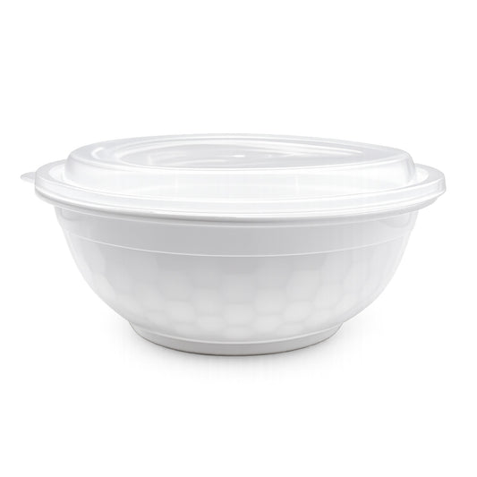 Food Packer PP Diamond Bowl with Lid 36 oz - CS150 - FP360 - OUTLET
