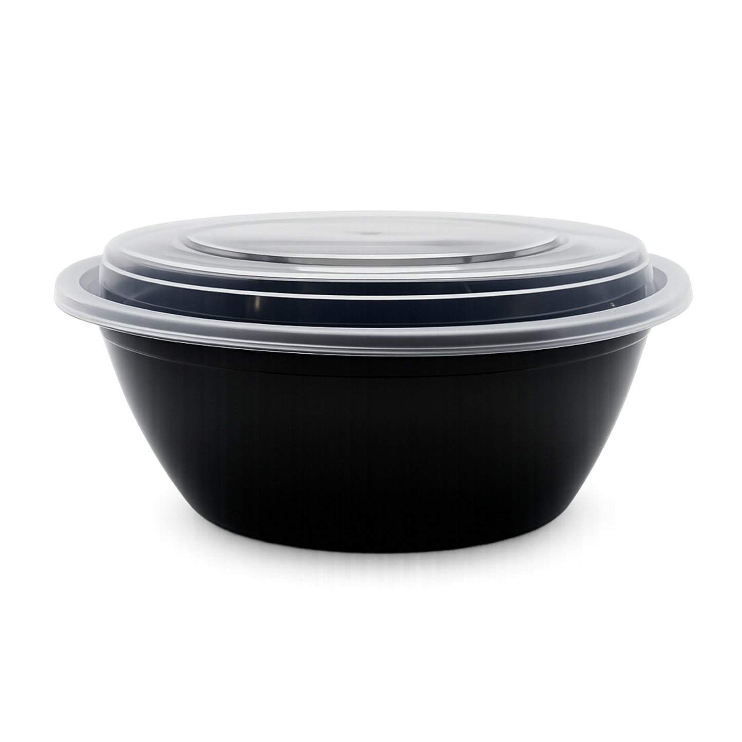 Food Packer Round Plastic To-Go Container with Lid 38 oz - CS150 - FP380 - OUTLET