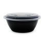 Food Packer Round Plastic To-Go Container with Lid 38 oz - CS150 - FP380 - OUTLET
