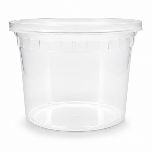 Plastic Deli Container with Lid 64 oz - CS120 - FP64L